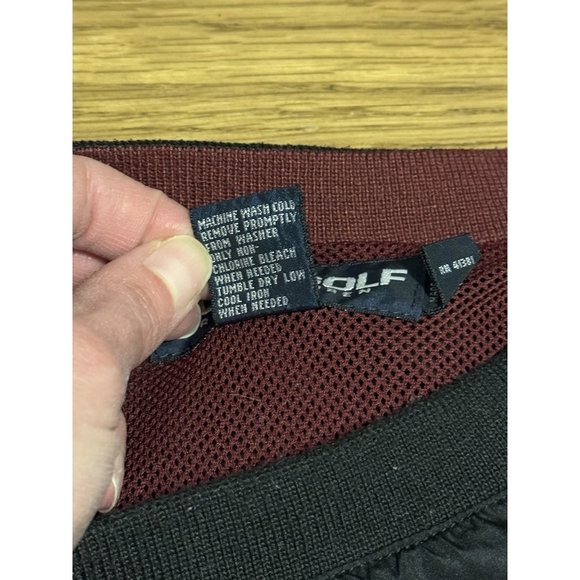 Polo Ralph Lauren Windbreaker Mens XL Black Golf Crest Pullover Lined Zip VTG - Picture 5 of 14